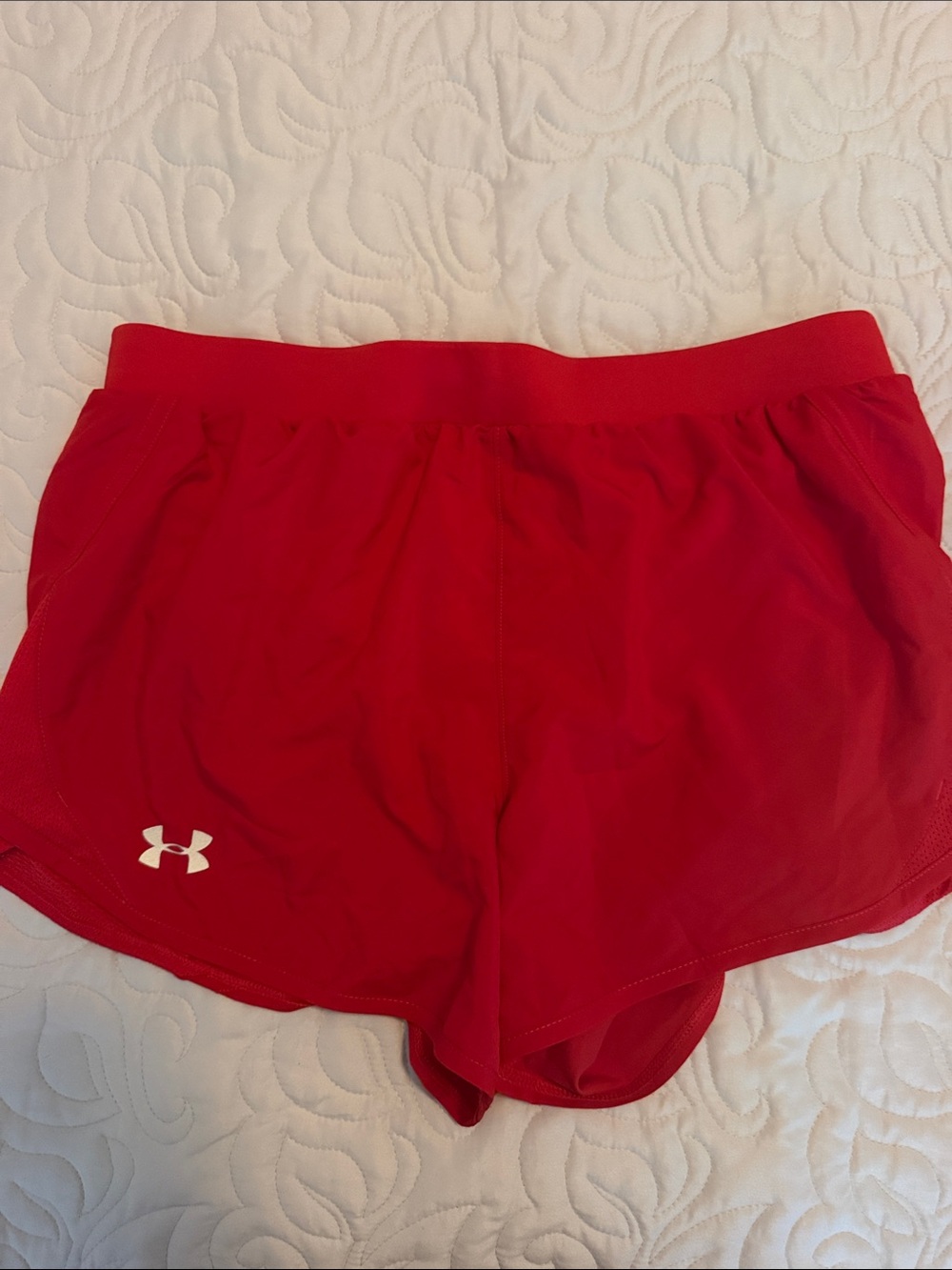 Under Armour Women's Bright Red Athletic Running Shorts